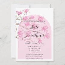 Elegante Jardim de Magnólias Rosa Graciosas