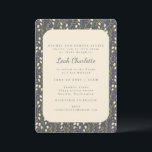 Convites Elegante Jardim Moderno Floral Terra Bat Mitzvah<br><div class="desc">Convite à Terra Floral do Jardim Moderno Elegante Mitzvah</div>