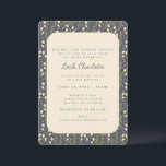 Convites Elegante Jardim Moderno Floral Terra Bat Mitzvah<br><div class="desc">Convite à Terra Floral do Jardim Moderno Elegante Mitzvah</div>