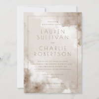 Elegante Lavagem de Aquarela Bege