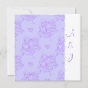 CONVITES ELEGANTE LILAC WEDDING BELLS