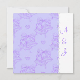 CONVITES ELEGANTE LILAC WEDDING BELLS