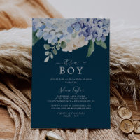 Elegante Marinho de Hydrangea Azul É um Chá de fra