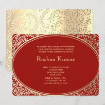 Elegante Menino Dourado Vermelho Annaprashan