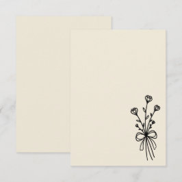 Convites Elegante Minimalista Branco Natural