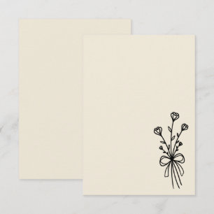 Convites Elegante Minimalista Branco Natural