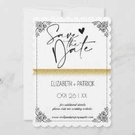 Convites Elegante minimalista, corujas apaixonadas salvar a