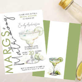 Convites Elegante Modern Margs e Matrimony Chá de panela