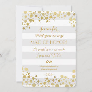 Convites Elegante Moderno Faux Dourados Splatters and Strip