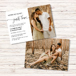 Convites Elegante Nada Rico Apenas Ame O Elopemento Fotográ<br><div class="desc">Nada De Rico Adora O Convite De Casamento Fotográfico</div>