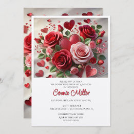 Convites Elegante Namorados Birthday Luncheon