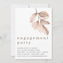 Convites Elegante O Blush Moderno Deixa Festa de noivado