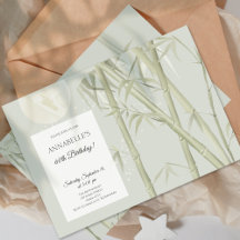 Elegante Oriental Bamboo 60ª Festa de aniversário