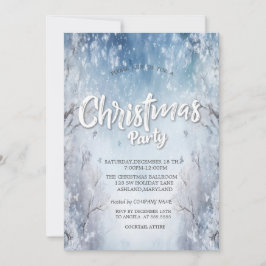 Convites Elegante Paisagem de Inverno Festivo de Natal Empr