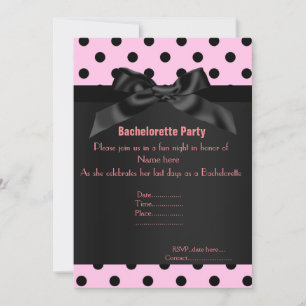 CONVITES ELEGANTE PINK BLACHELORETTE