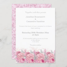 ELEGANTE PINK FLORAL FLORAL WEDTING