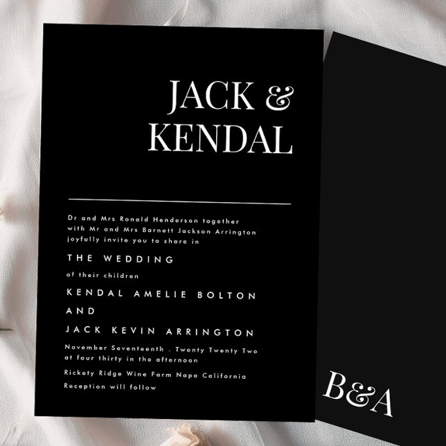 Convites Elegante Premium | Nomes editáveis Casamento (Criador carregado)