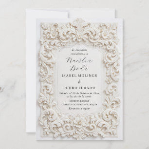 Convites Elegante Quadro Barroco Nossa Noiva Casamento