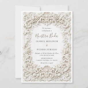 Convites Elegante Quadro Barroco Nossa Noiva Casamento