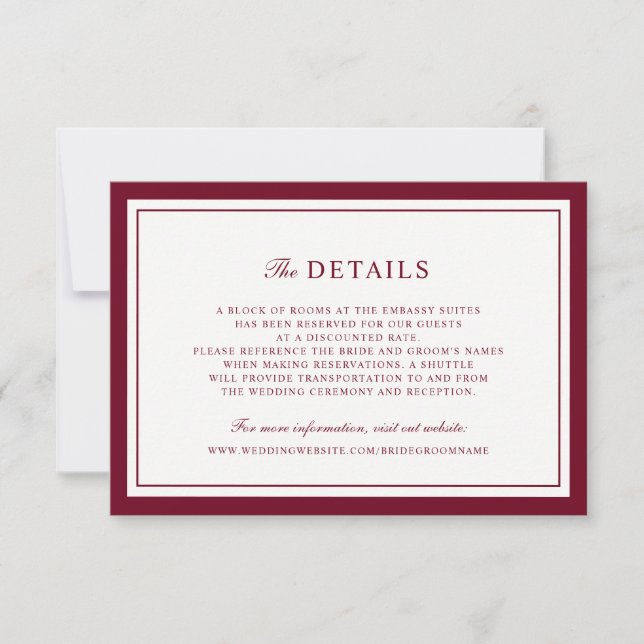 Convites Elegante Quadro de Casamento com Moldura de Borda  (Frente)
