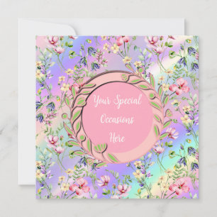 Convites Elegante Quadro Floral: para Todas as Ocasioes