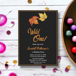 Convites Elegante Queda Chic Deixa primeiro aniversario Bra