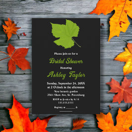 Convites Elegante queda verde em chic deixa Chá de panela p