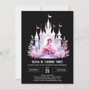 Convites Elegante Queen Princess Birthday