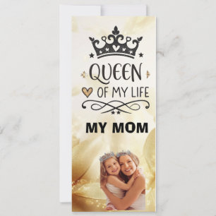 Convites Elegante Rainha da minha Vida - minha mãe
