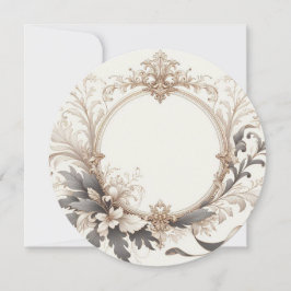 Convites Elegante Redondo