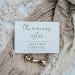 Convites Elegante Roda A Manhã Após Casar Brunch<br><div class="desc">Casamento De Script Elegante Brunch De Manhã Após Convite</div>