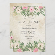 Elegante Romântico Floral Watercolor Chá de panela