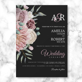 Convites Elegante Rosa cor-de-água rosa-d-água, cor-de-rosa