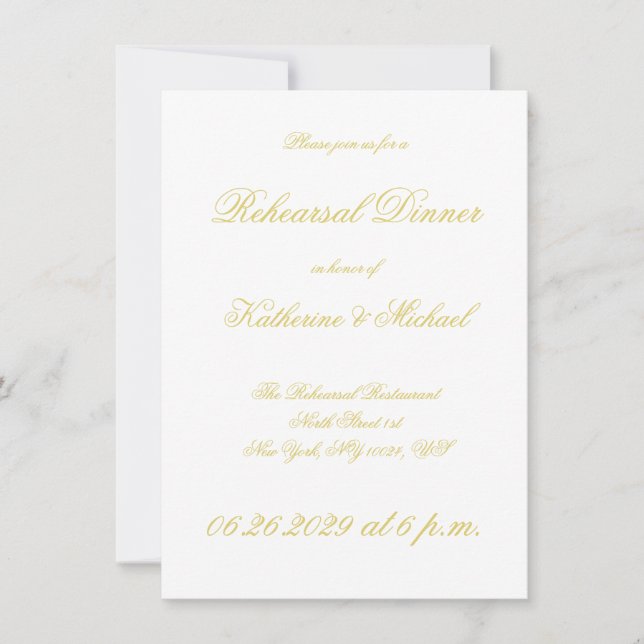 Convites Elegante Roteiro Ilha Cítrico Casamento Ensaio (Frente)