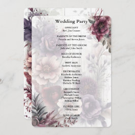 Convites Elegante, roxo, rosa e cerimônia de casamento marr