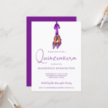 Elegante Royal Purple Lux High Heels Quinceañera