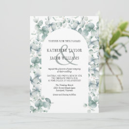 Convites Elegante Russo Eucalyptus Deixa Casamento Verde