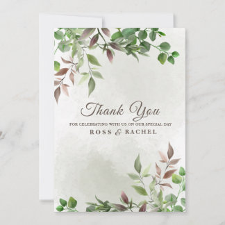 Convites Elegante Russo Eucalyptus Deixa Casamento Verde