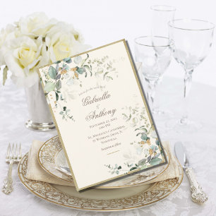Convites Elegante Rustic Deixa Casamento Dourado Greenery