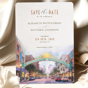 Convites Elegante San Diego, California Save-the-Date