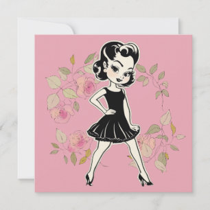 Convites Elegante saudações do LBD: Simplesmente divino