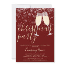 Elegante Script Business Corporate Christmas Party