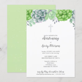 Convites Elegante Suculento Cruzando Religioso