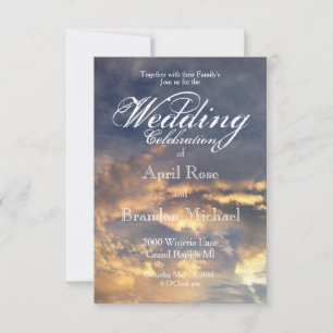 Convites Elegante Sunset Wedding