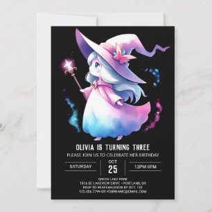 Convites Elegante Sweet Wizard Birthday