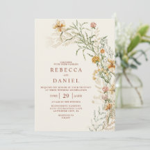 Elegante Terracota e Bege Boho Casamento Floral