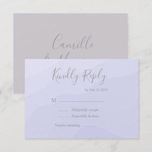 Convites Elegante tipo resposta de casamento em aquarela la