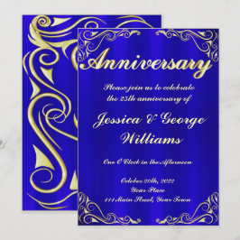 Convites Elegante Tipografia Dourada Régia Aniversário