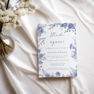 Convites Elegante Toile French Blue toile Renewer