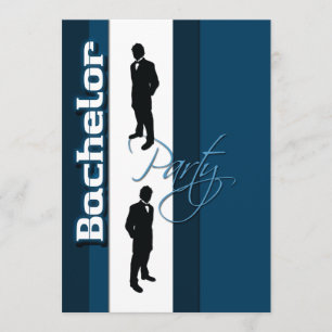 Convites Elegante traje formal de festa de despedidade solt